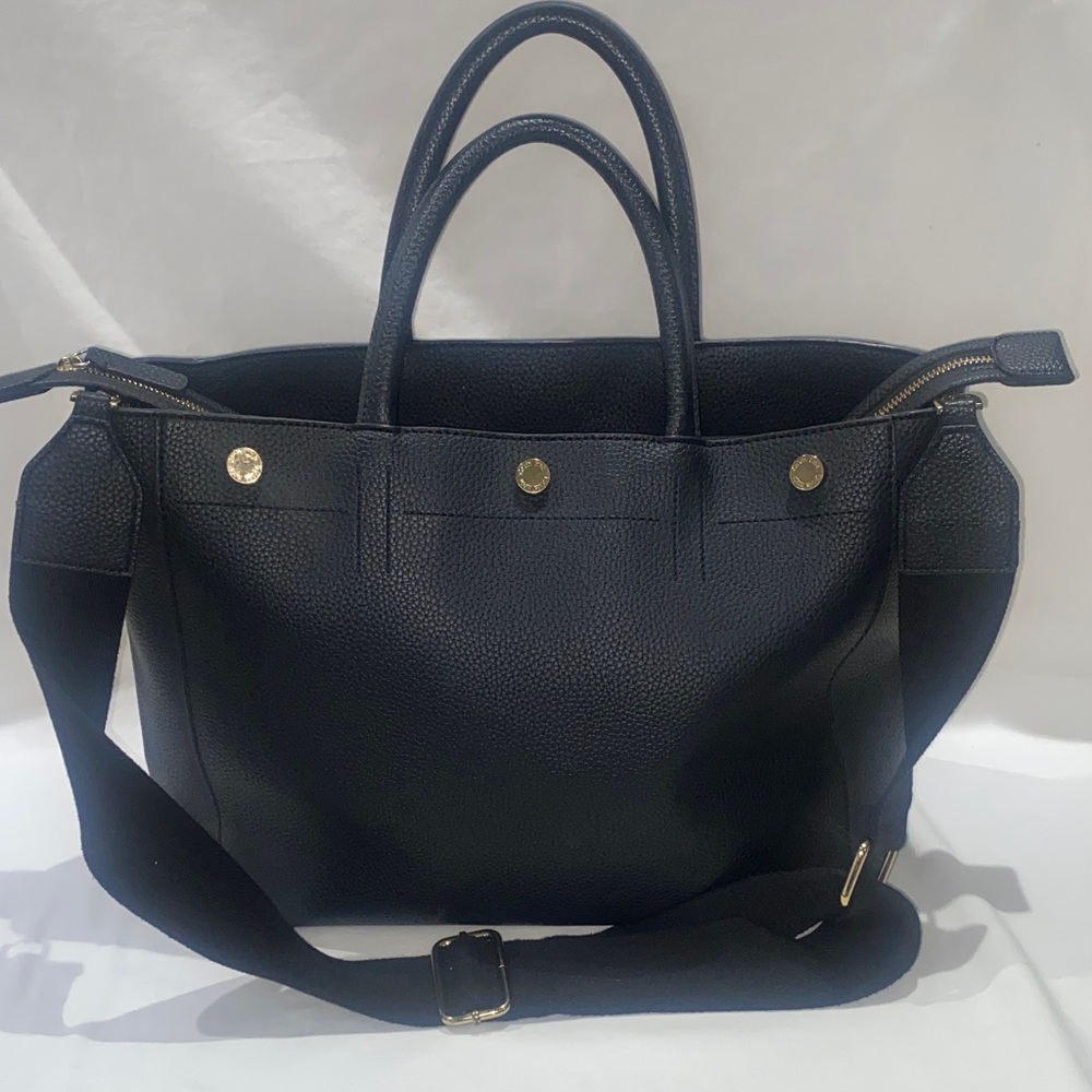 Calvin Klein Black Tote with Gold Accents